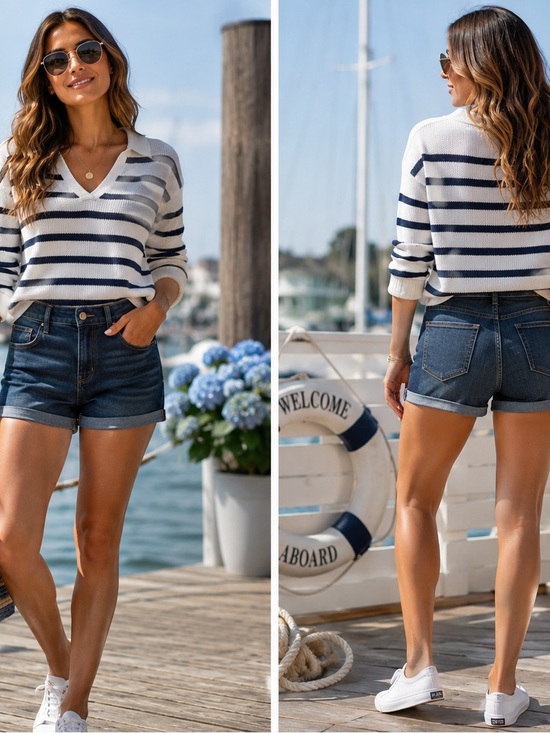 Simply Vera Vera Wang Pants - Simply Vera Vera Wang Denim Cuffed Shorts- Size 10